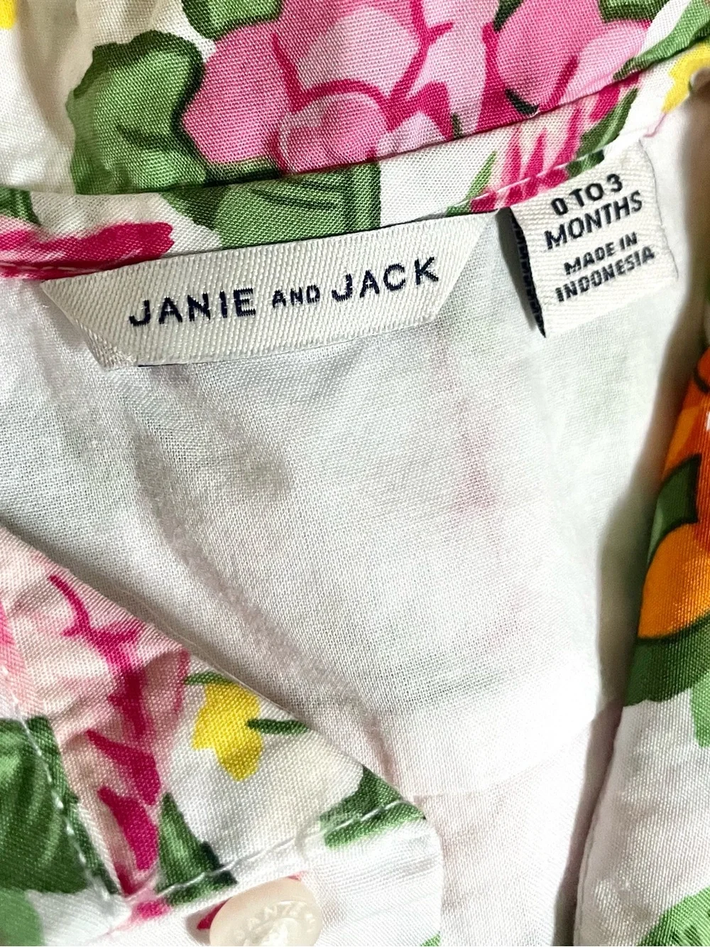 Janie and Jack Cabana Baby Romper